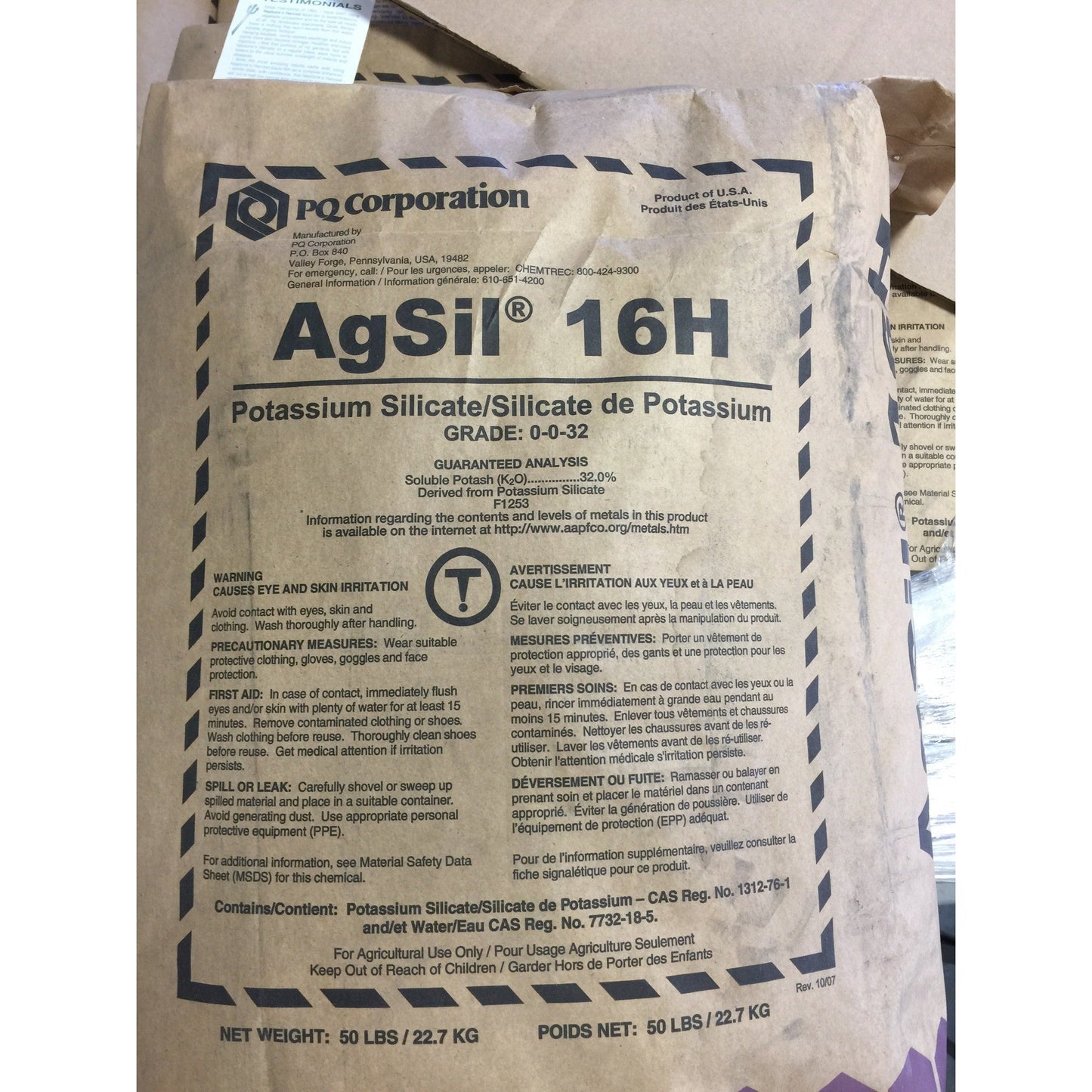 Agsil16H Potassium Silicate