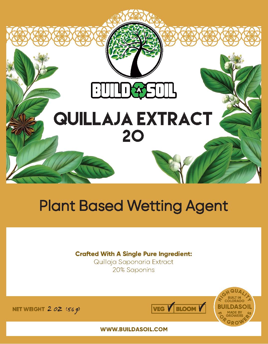 Quillaja Saponaria Extract Powder 20