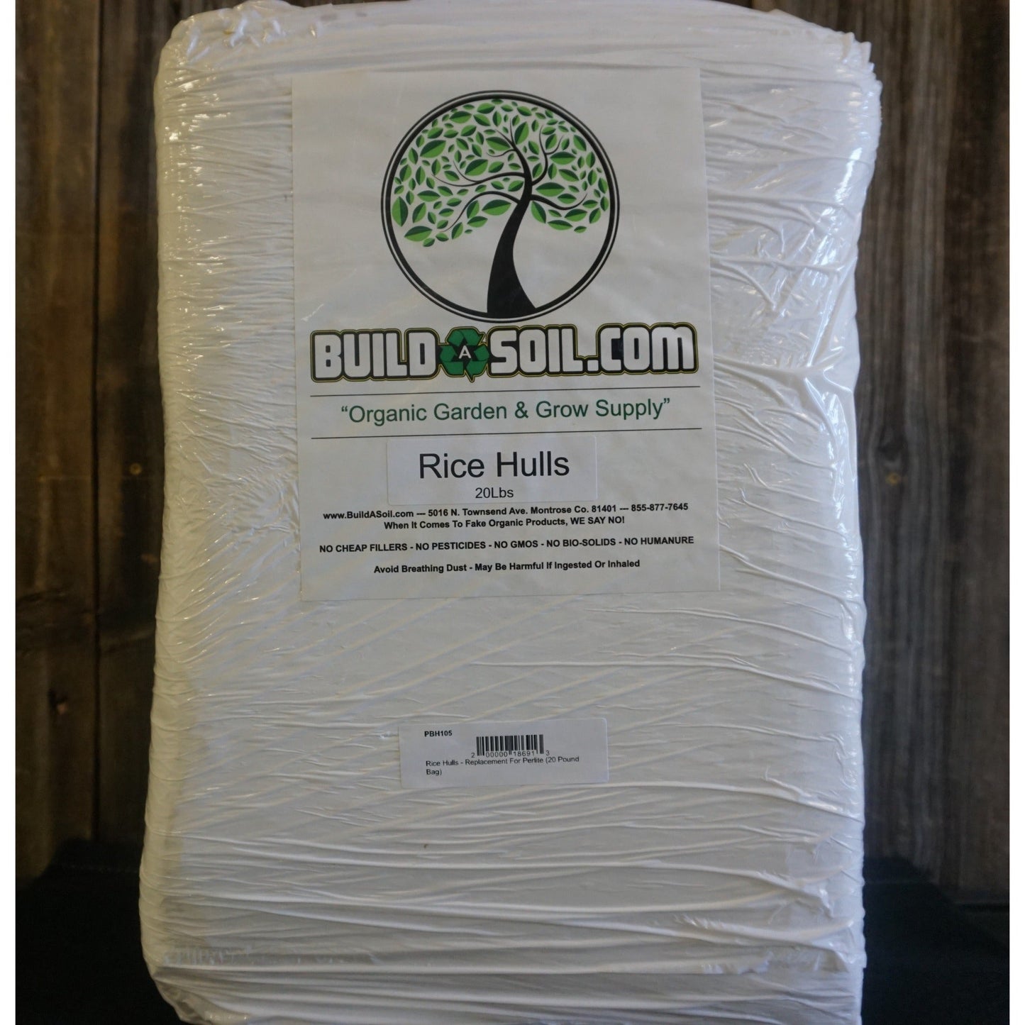 BuildASoiil Rice Hulls - Parboiled Organic