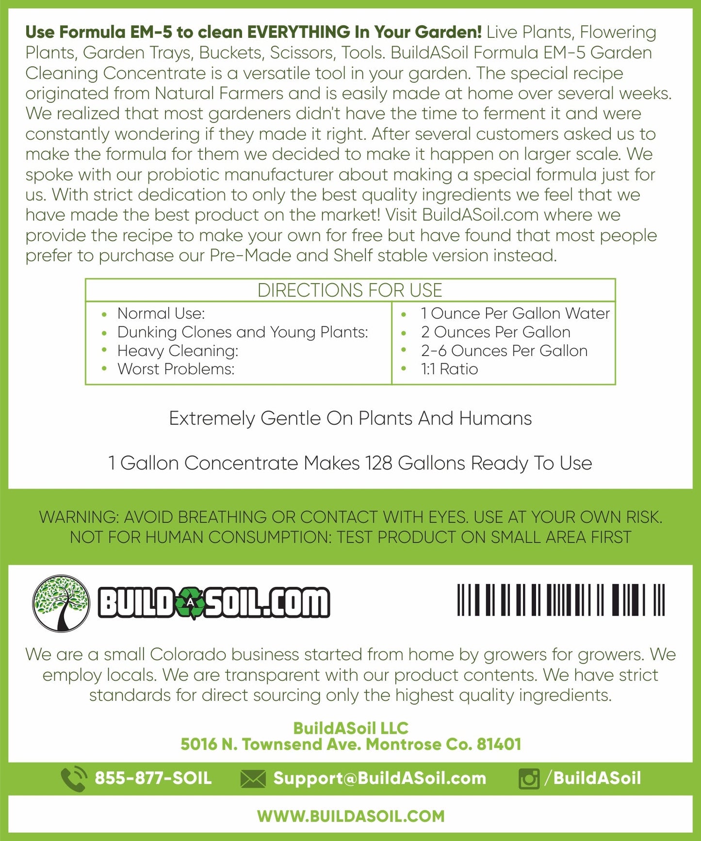 Formula EM-5 - All Natural Garden Cleaning Concentrate