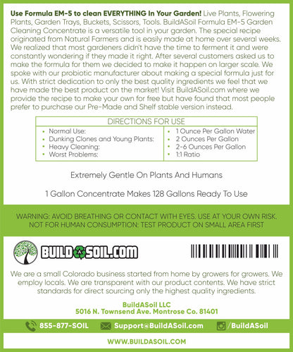 Formula EM-5 - All Natural Garden Cleaning Concentrate