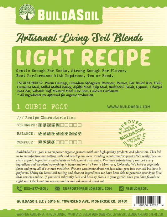 BuildASoil Light Recipe Soil